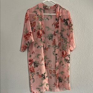 Floral Sheer Kimono Cardigan